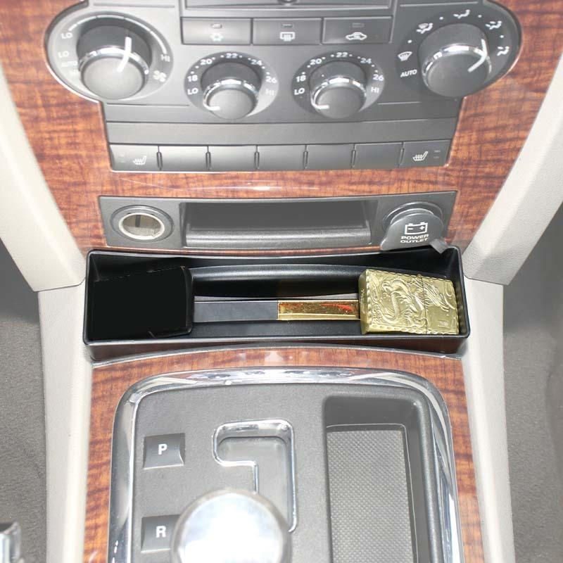 For Jeep Grand Commander  Gear Storage Box Organiser Container For Jeep Grand Cherokee 2006-2010 Car Interior Acessories