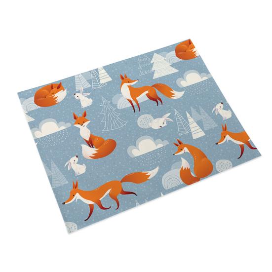 Nordic Style Kitchen Reusable Placemat Animal Forest Absorbent Fast Drying Washable Table