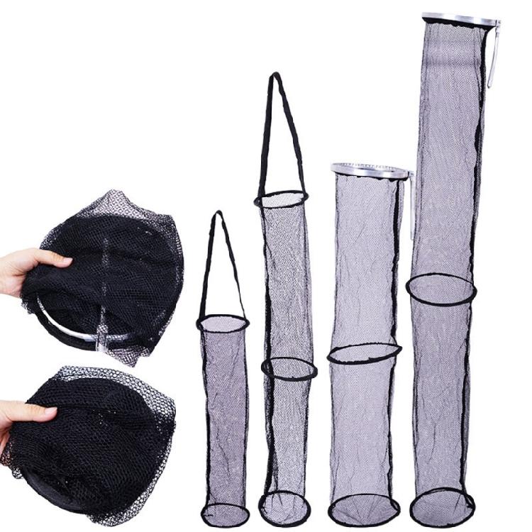 Net Baits Storage Cage for Keep Minnows Quick Dry Fishing Basket Bucket Foldable Fishing Net Holder