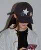 RONRON Star Patch Mixed Applique Ball Cap Charcoal