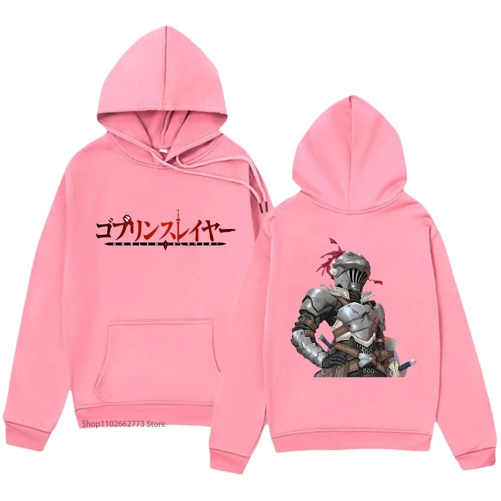 Goblin Slayer Print Hoodies Anime Cartoon Swearshirts with Hooded Winter Women Clothes Long Sleeve Fleece Kpop Pullover Y2k Tops