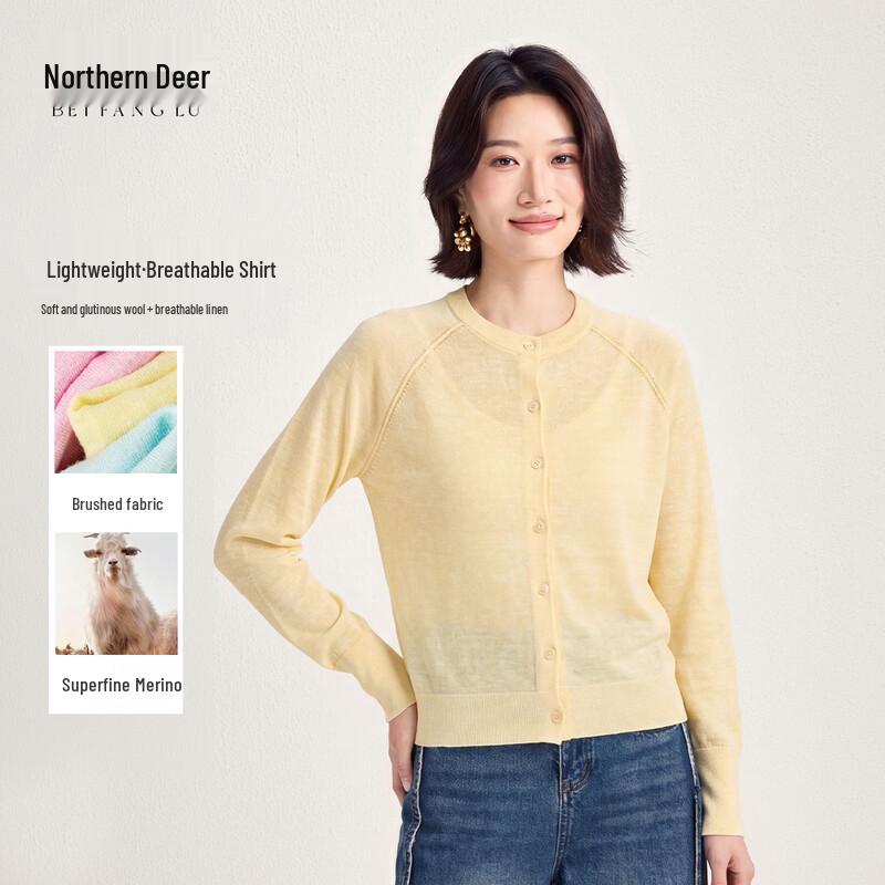 Northern Deer Women s Linen Blend Summer Knit Top XL
