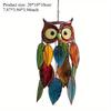 1PC Stained Owl Hangings Colorful Owl Sun Catcher Scene Pendant Home Living Room Decorations