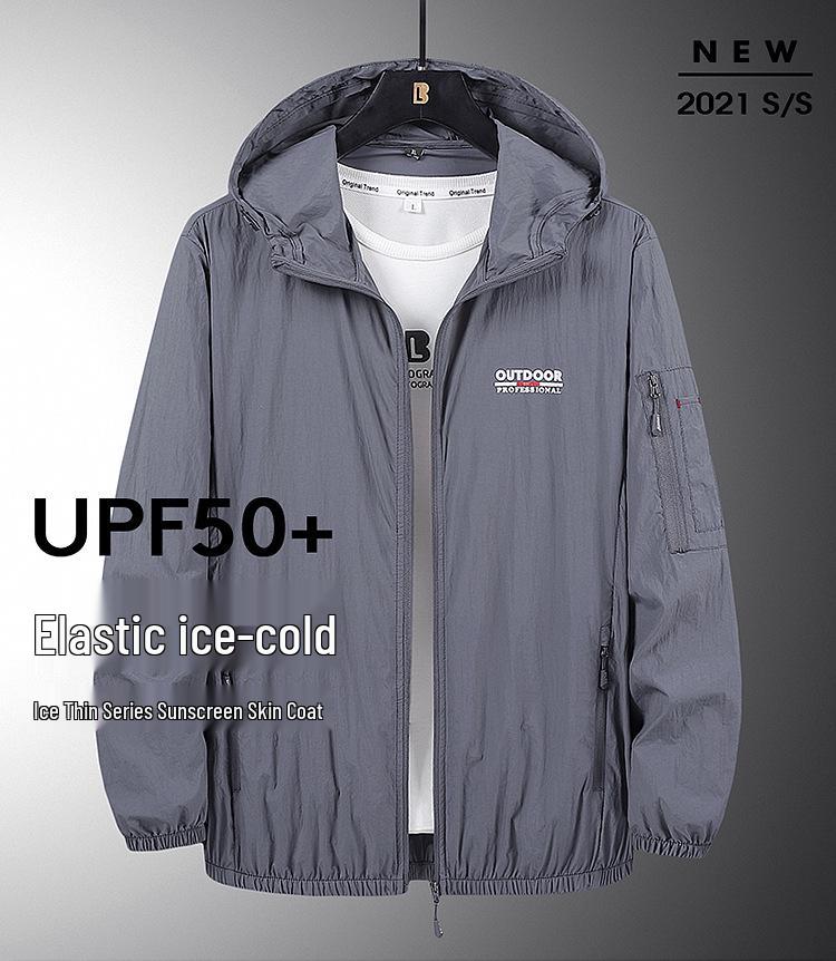 Men's Summer Waterproof Multi-Pocket Outdoor Sports Jacket