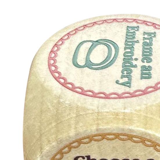 1/2/3/4Pcs Wooden Embroidery Dice with 6 Engraved Embroidery Tasks Solid Wood Embroidery Projects Decision Dice Embroidery Crafts Enthusiasts Gift