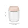 Glass Yogurt Jars With Lids 4-Pieces Sealed Wide-Mouthed Food Containers Sealing Overnight Freezer Storage Box For Yogurt