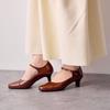 HIMIKO/Himiko/5cm Heel Strap Pumps/605002 Brown 245