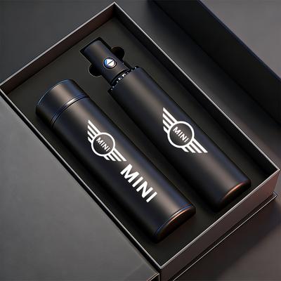 MINI Car Stainless Steel Insulated Cup Auto Folding Umbrella For MINI Cooper S Works JCW R55 R56 R50 R53 R60 R61 F54 F55 F56 F57
