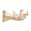 Solid Wood Cat Tree with Suspended Bridge Wall-Mounted Cat Tree Frame For Kittens Adult Cats and All Sizes