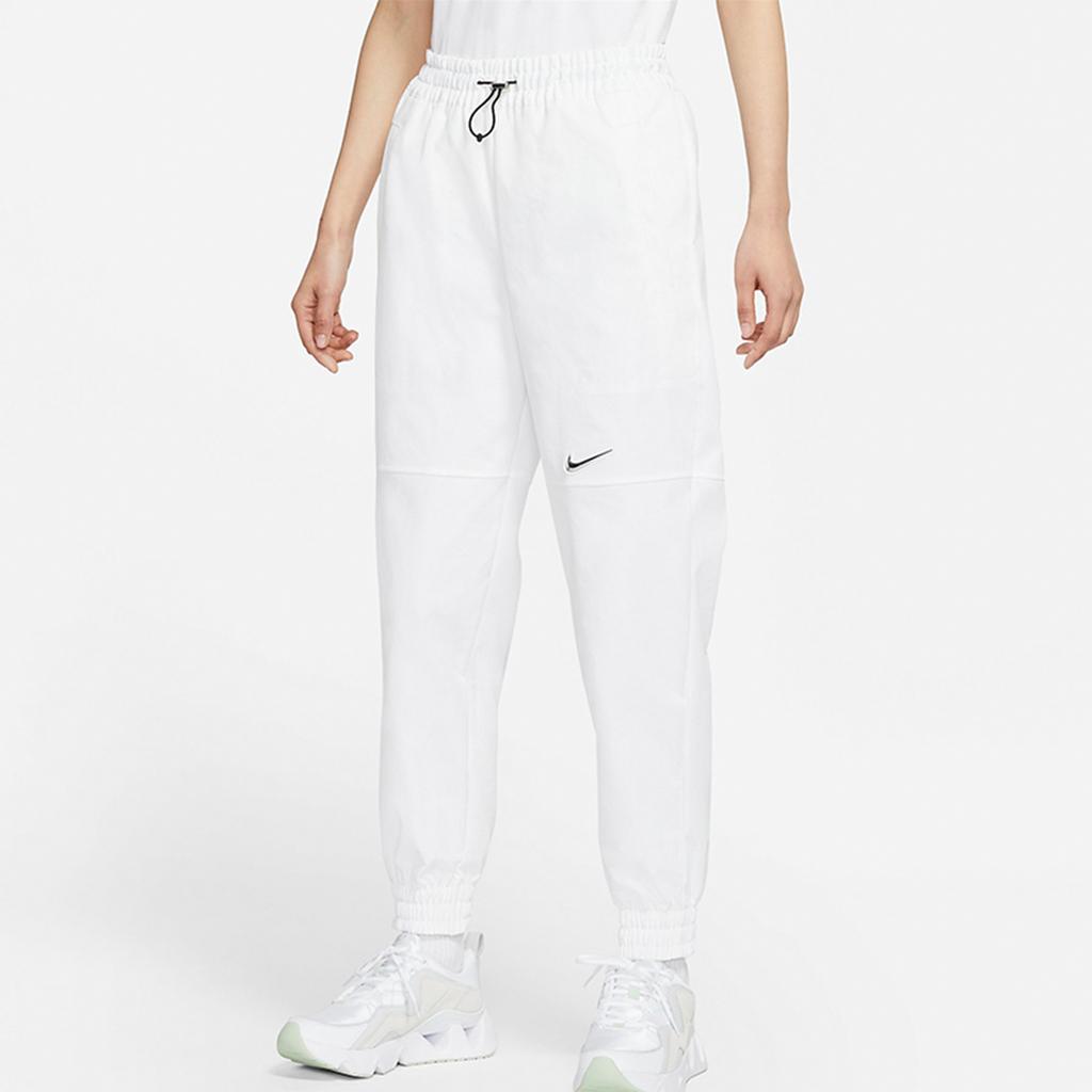 Nike Sportswear Swoosh 3D Logo Woven Cuff Sports Pants Women Pants White CZ8910-100