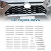 Stainless Steel Front Bumper Mesh Grille Decor Sticker For Toyota RAV4 2020-2021