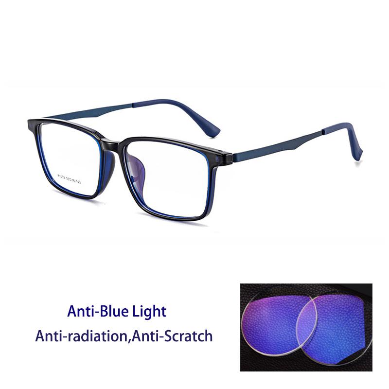 Ultralight Pure Titanium Photochromic Anti Blue Light Reading Glasses for Men Radiation  Protection Computer Presbyopia Glasses