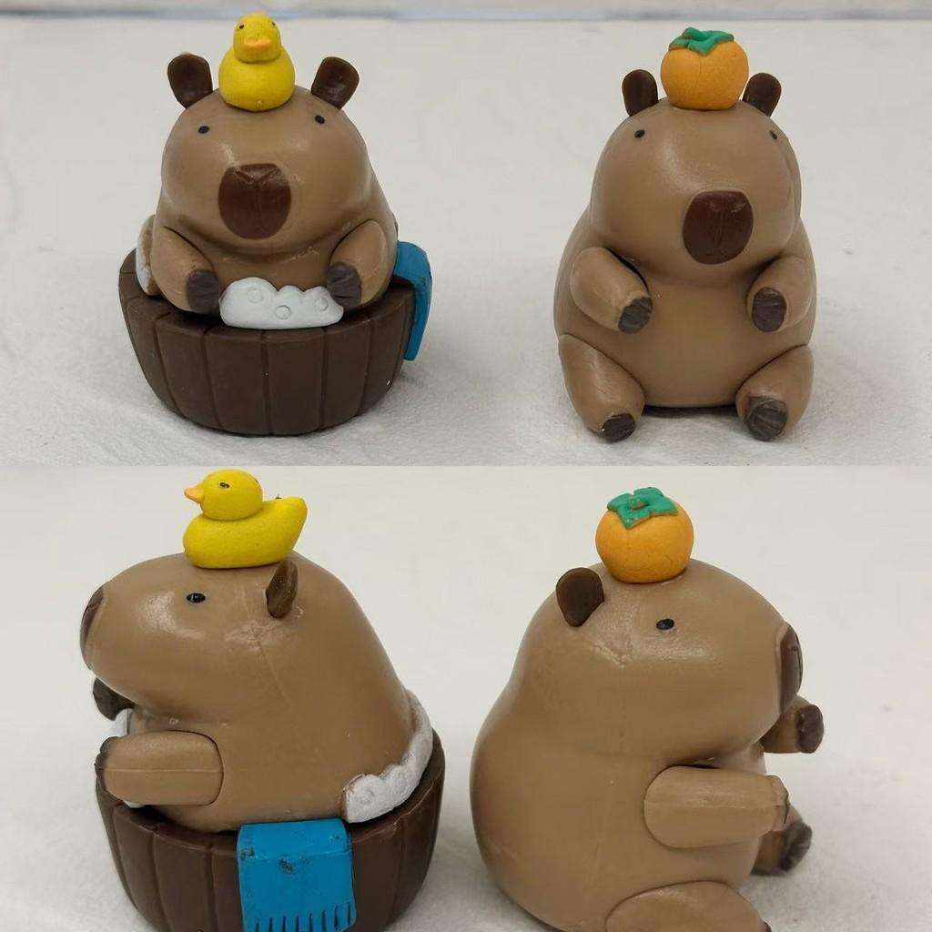 Handcrafted Capybara Figurine Pvc Collectible Desk For Animal Enthusiasts