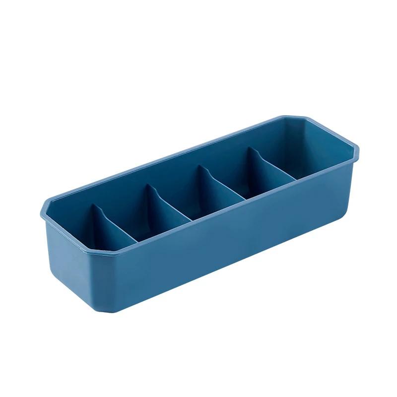 Multi Grid Storage Box Socks And Underwear Storage Box Household Plastic Dormitory Stackable Storage Box Desktop Organizing Box