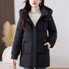 Fashion Women Winter Coats Hooded Loose Thick Warm Long Parkas Female Jackets