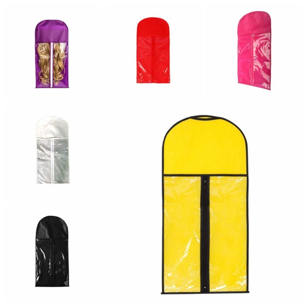 Dust-Proof Wig Bag Package Non-Woven Wig Holder Case Pink Wig Storage Bag