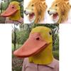 Novelty Yellow Duck And Lion Latex Mask For Holiday Celebrations And Costume Parties