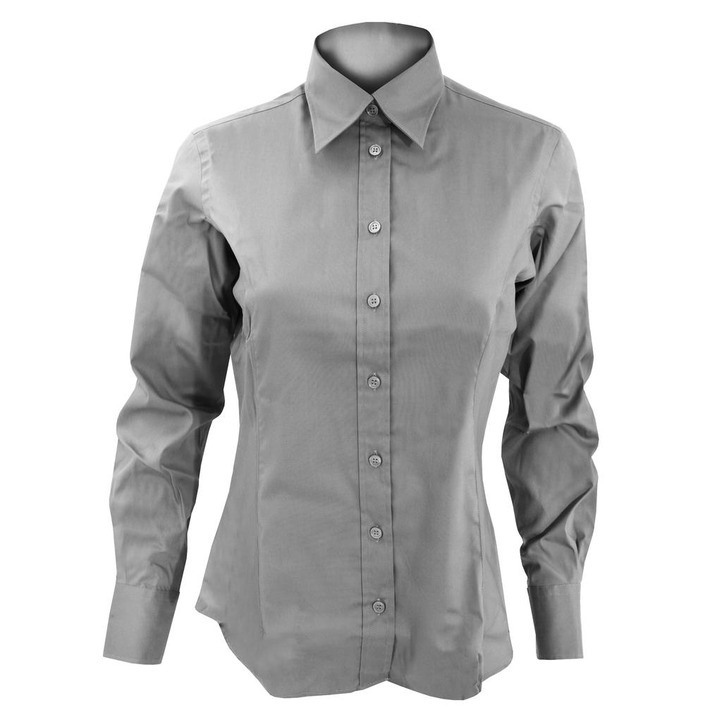 Kustom Kit Ladies Corporate Long Sleeve Oxford Shirt