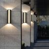 Long Wall Light outdoor Waterproof Modern Long Strip LED lighting wall lamp IP66 Garden AC 85-256v outdoorDecoration