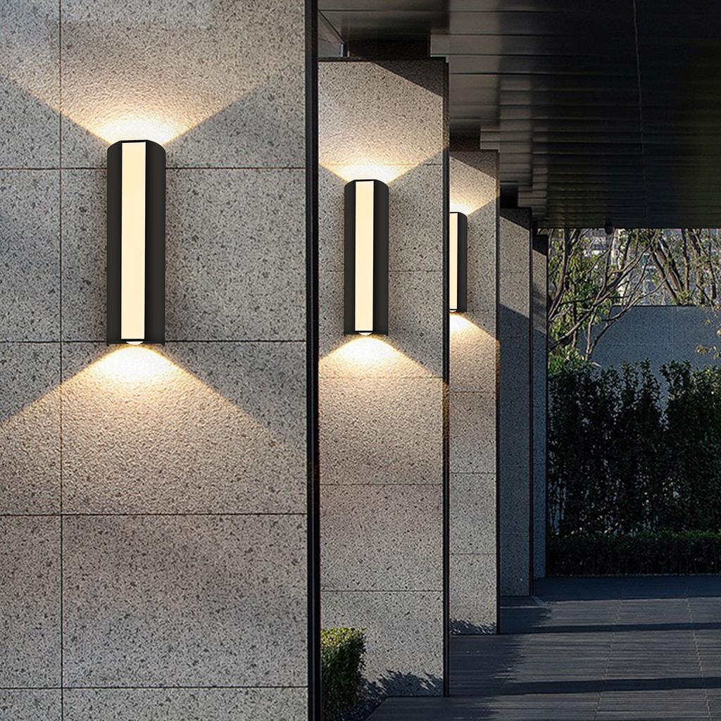 Long Wall Light outdoor Waterproof Modern Long Strip LED lighting wall lamp IP66 Garden AC 85-256v outdoorDecoration