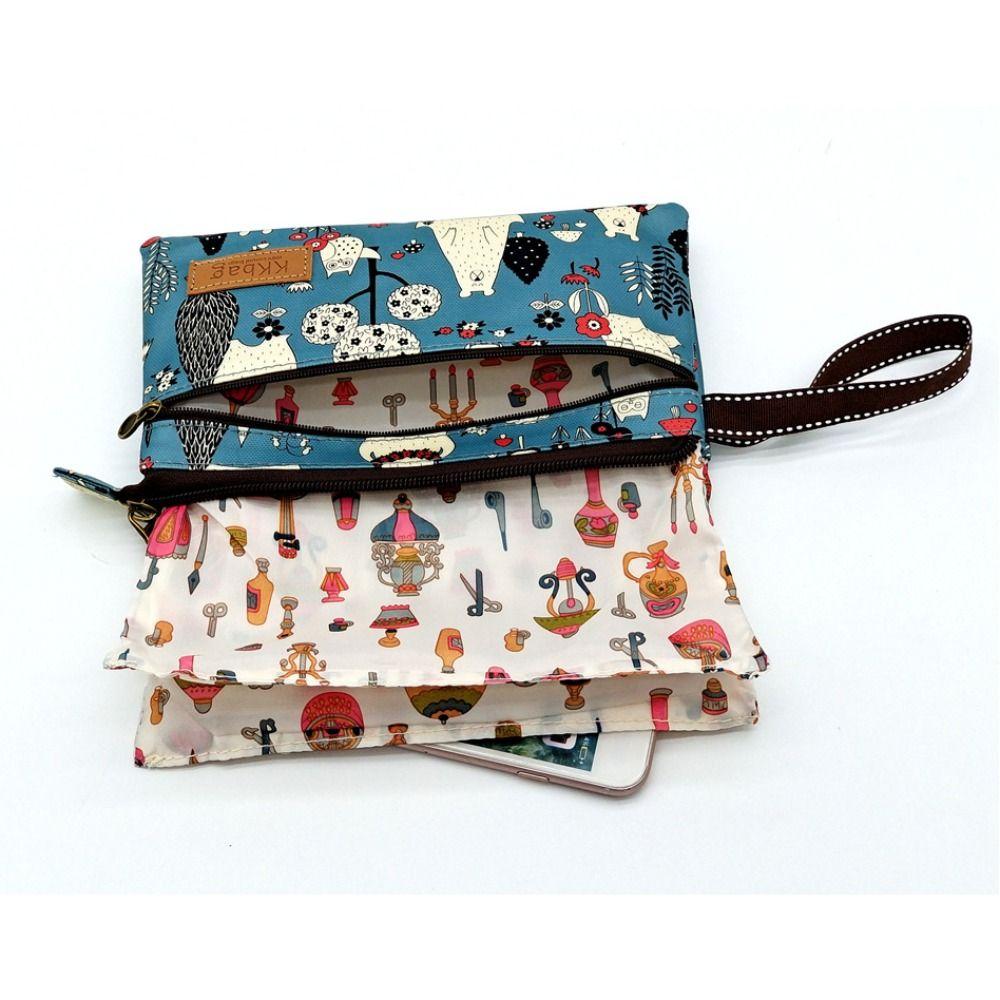 Cartoon Animals Storage Bag Large Capacity Money Pouch Korean Cosmetic Bag  Female