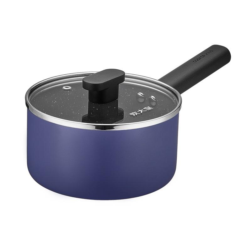 

COOKER KING 16CM Milk Pot Medical Stone Coating Saucepan Household Cooking Instant Noodles Stew Pot Boiling Congee Pan in Stock