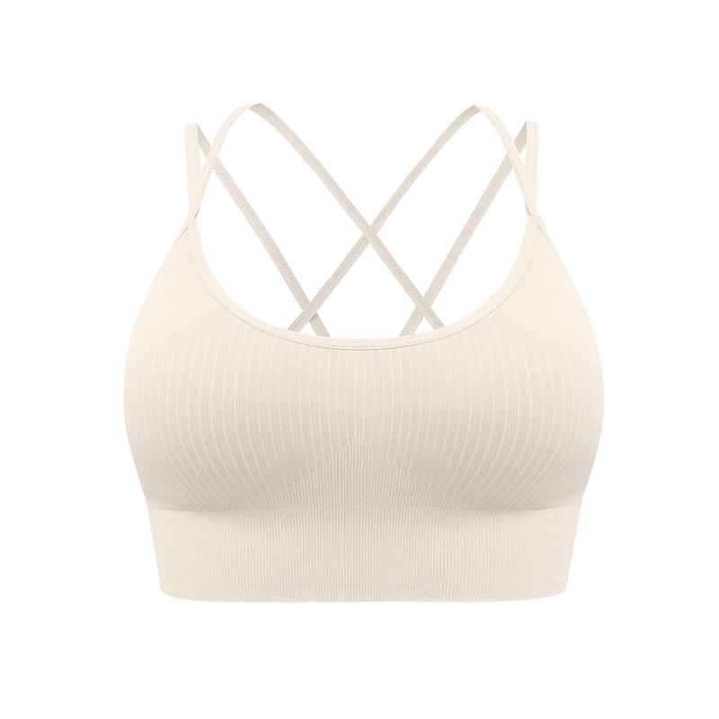 Plus Size Criss-Cross Back Sports Bra for Women - Shockproof, Casual, Fitness, Running, Yoga