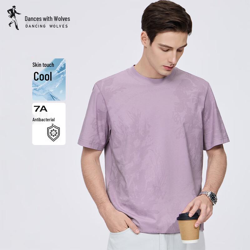 Dancing with Wolves Men s Ice-Sense Breathable Print T-Shirt 50