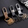 Minimalist Men's  Leather Car Key Ring Durable Car Key Holder Waist Hanging Key Chain  Party Gift