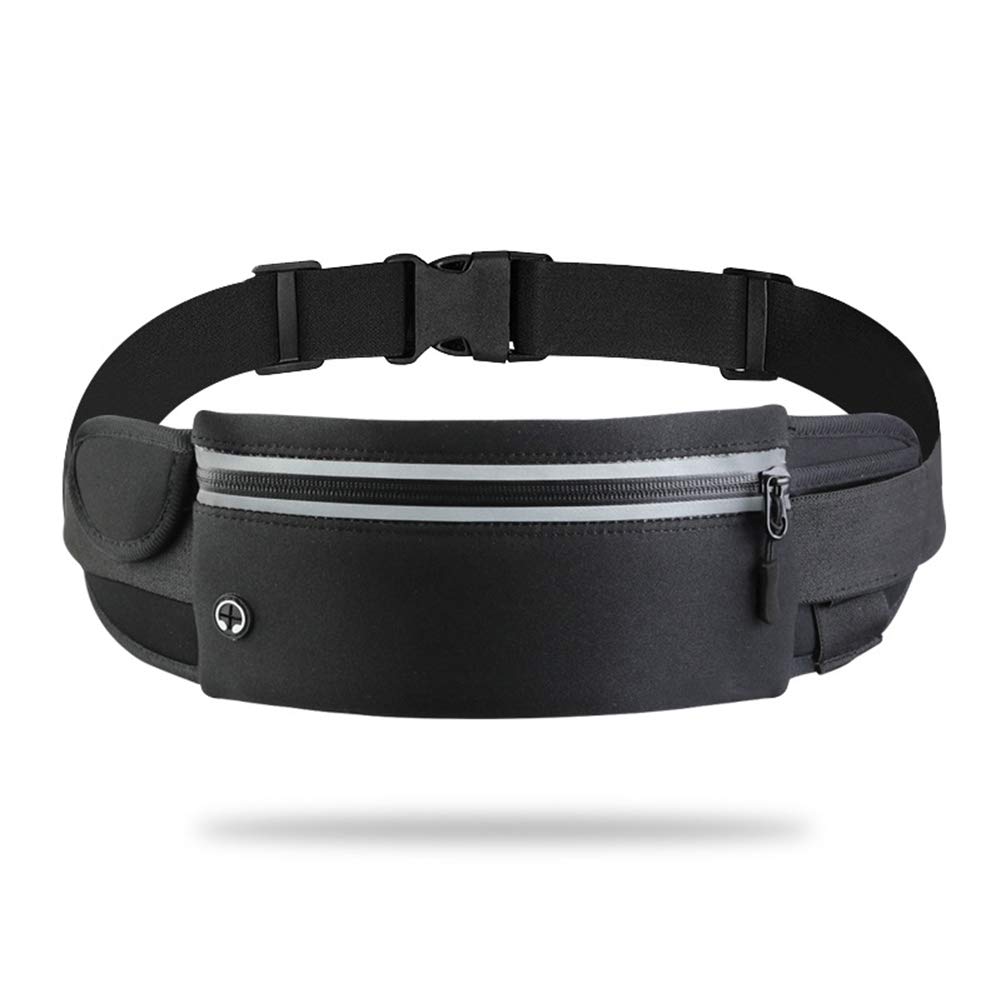 Running Pouch and Waist Pouch with Water Bottle Adjustable Earphone Large Smartphone Nighttime Waist Mountaineering [AOY] [Stable, Waterproof,