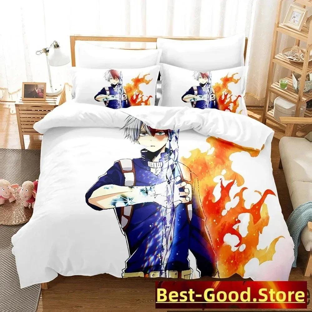 

Comforter Anime My Hero Academia Bedding Set Printed Bed Set With Bed Soft Queen Super King Size Home Textileextile Comforter (quilt)-EU Single(135*200cm)3pcs