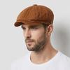 Lightweight Men Painter Hat Solid Color Octagonal Hat Casual Newsboy Cap  Women
