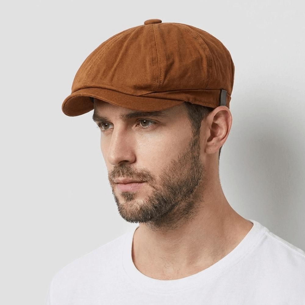 Lightweight Men Painter Hat Solid Color Octagonal Hat Casual Newsboy Cap Women