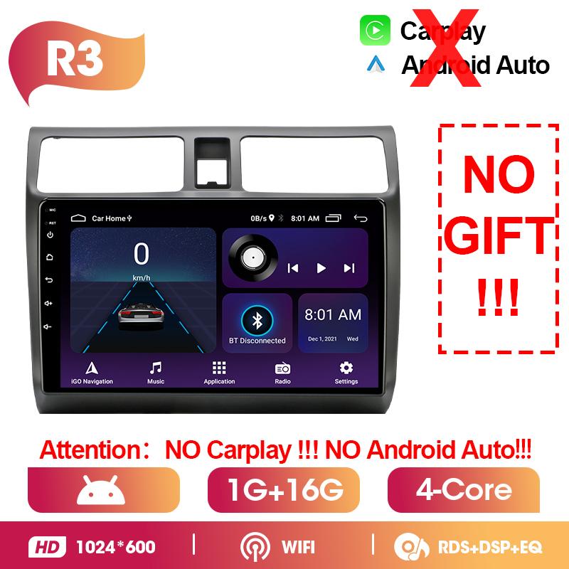 Srnubi 2Din Android14 Car Stereo Radio For Suzuki Swift 2003-2010 Wireless Carplay Android Auto Mirror Link BT 4G WiFi Head Unit