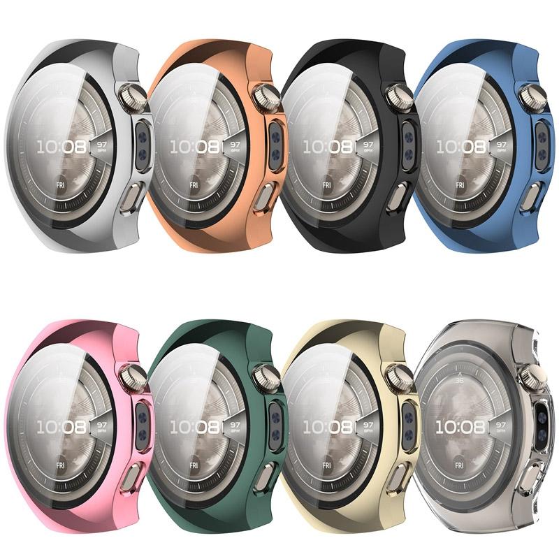 Weiche TPU Hülle Glas für Huawei Watch 5 42MM 46MM Rundum Displayschutz Rahmen Bumper für Huawei Watch 5 Watch5 Abdeckung Hülle