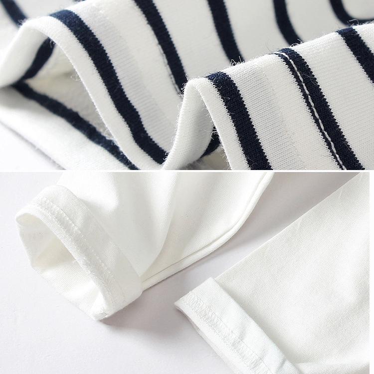 Randig T-shirt för barn Långärmad Toppar för pojkar och flickor Underställ Vår och Höst