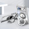 Magnetic Ring Holder Magsafe Case for Google Pixel 8A Transparent Acrylic PC Shockproof Wireless Charging Cover for Google 9 Pro