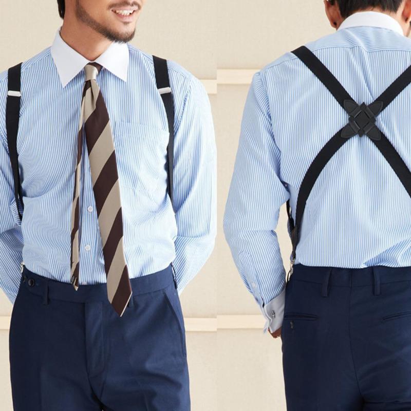 1Pc Men's Suspender Adult Clips Mens Suspenders X Type Elastic Adjustable Strap Wide Braces Work Male Jockstrap 2026 New