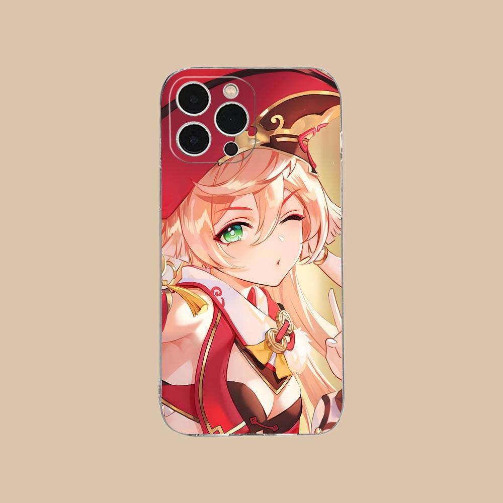 

Game GI Yanfei Clear TPU Mobile Case for iPhone 17 16 15 14 13 12 11 X XR XS Air Pro Max Plus Mini Colorful Cover iPhone XS Max