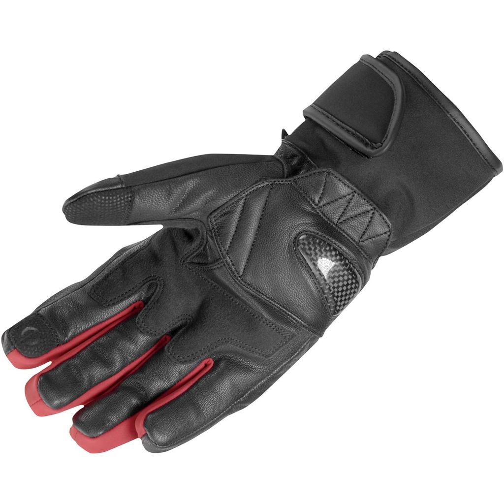 Protective Touring Winter Gloves for Motorcycles L 1281 Waterproof Cold Protection Carbon Stretch Material Protector for [Komine] Black/Red GK-836