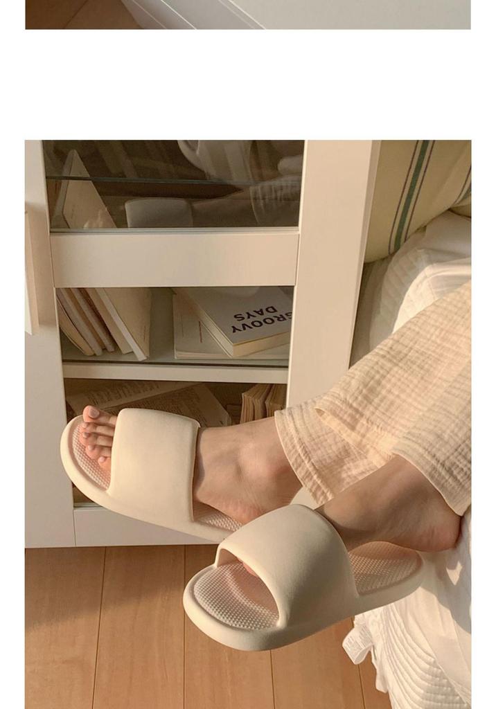 Weiche & Haftende Damen-Outdoor-Slipper: Einfarbige, lässige Sommersandalen mit einzigartigem Tragegefühl und rutschfester Sohle.