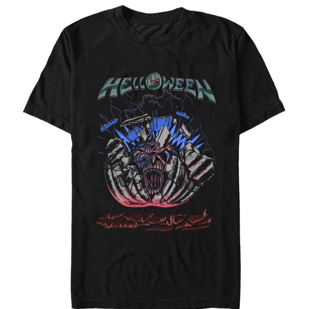 Slim Fit Helloween Graphic Pure Cotton Unisex Summer Short Sleeve Luxury Casual Vintage Fashion Brand T-Shirt