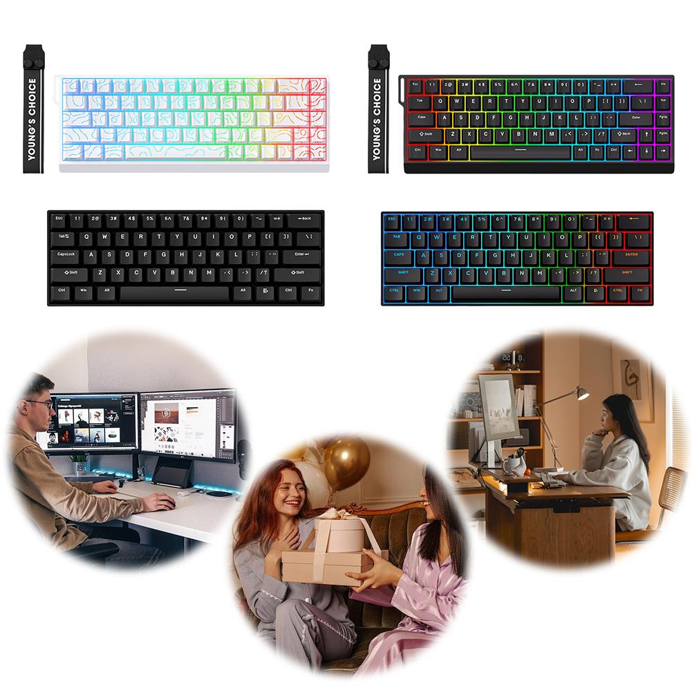 Wired Magnetic Keyboard with Magnetic Switch Mechanical Keyboard 128K Sampling Rate Rapid Trigger Keyboard for Gaming
