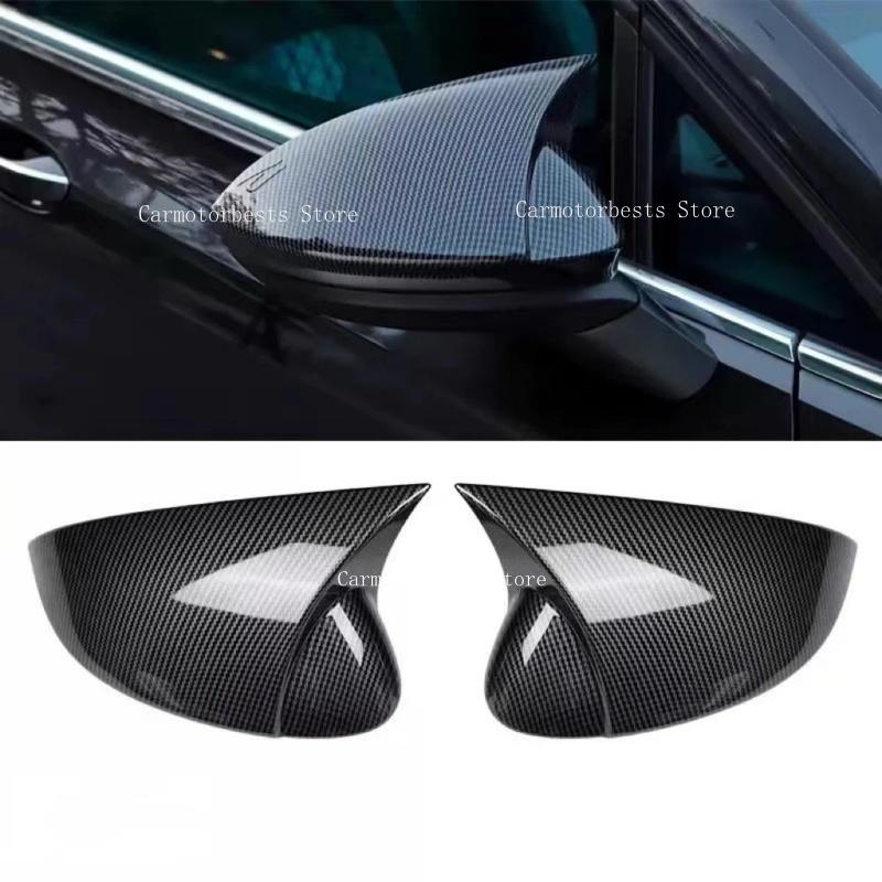 Car Rearview Side Mirror Cover Fit For VW Golf 8 MK8 R-Line 2020-2022 Wing Cap Rear View Case Trim Carbon Fiber