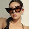 Vintage Brand Designer Oversized Cat Eye Sunglasses Women For Men Fashion Oversized Sun Glasses Luxury Trendy Punk Shades UV400