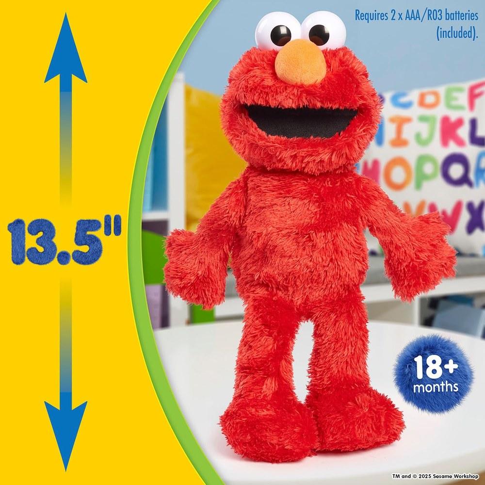 Just Play Smart Plush Sesame Street Giggling Elmo Large Size