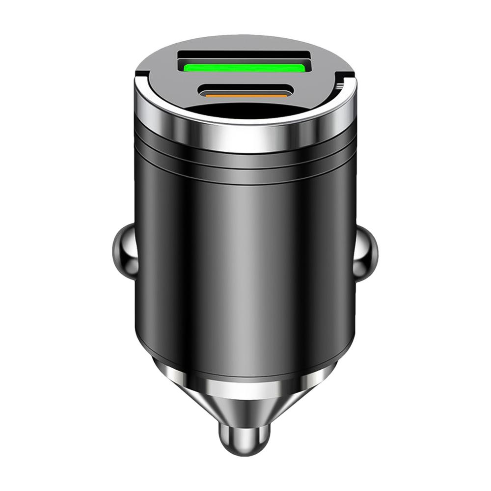 

Быстрое зарядное устройство Автомобильный адаптер 100 Вт Двойной порт USB Автомобильное зарядное устройство Эффективное и безопасное зарядное устройство для мобильного телефона для ноутбуков Мобильный телефон чёрный