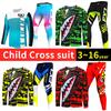 Motocross-Ausrüstungsset für Kinder 4 5 6 7 8 9 10 11 12 13 Jahre Jugend Kind Motorrad Junge Mädchen Jersey Hose Kits Rennanzug Offroad Enduro MX MTB