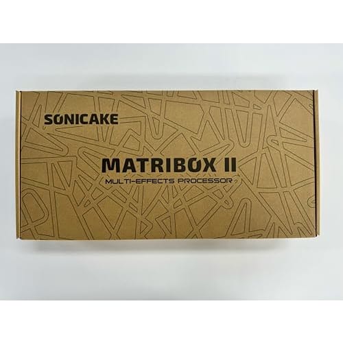 SONICAKE Matribox II Multi-Effect Pedal with Over 200 Built-in Effects, Amp Modeling, FX Loops, MIDI, Stereo OTG, USB Audio Interface