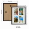 Zestaw 2 Szt. Ramek Czarnych Basic 28X35 Na 4 Zdjęcia 10X15 Cm Z Passe-Partout